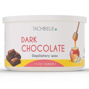 img 4 attached to Tachibelle Professional Hair Removal Dark Chocolate Wax - Advanced 14 Oz Depilatory Wax from Italy