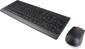 img 1 attached to 🖥️ Lenovo 510 Wireless Keyboard & Mouse Combo - Full Size, Island Key Design, 1200 DPI Optical Mouse, Black
