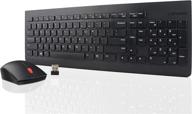 🖥️ lenovo 510 wireless keyboard & mouse combo - full size, island key design, 1200 dpi optical mouse, black logo