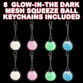 img 3 attached to ArtCreativity Glowing Keychains Keyholder Birthday