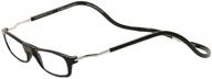 👓 introducing clic xxl adjustable front magnetic connect expandable reading glasses - black +1.50: a perfect fit for enhanced vision! logo