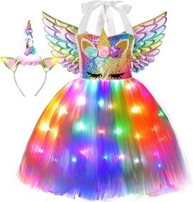 img 4 attached to 🦄 Delightful Unicorn Costume for a Colorful Birthday Princess