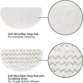 img 2 attached to 🧼 isinlive 6 Pack Microfiber Washable Steam Mop Replacement Pads for Bissell PowerFresh Steam Mop 1940 19402 19404 19408 19409: Discover the Ultimate Cleaning Solution