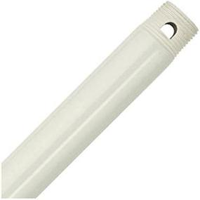 img 1 attached to 🔧 Hunter 22717 12-Inch Downrod, White: Maximize Your Ceiling Fan's Performance