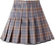 stylish and stretchy girls' pleated school skirts: perfect skirts & skorts for girls' school uniforms logo