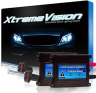 🔦 xtremevision 35w xenon bundle: slim ballast & h11 8000k medium blue bulbs (1 pair) logo