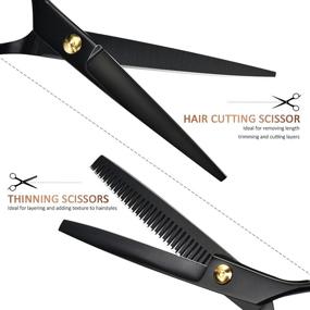 img 3 attached to Professional Scissors Hairdressing Thinning WithHair