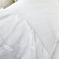 🛏️ luxuriously designed softta solid white pillowcase with elegant lace patchwork - available in twin, full, and queen sizes logo