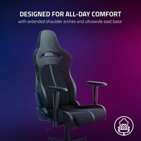 img 3 attached to 🪑 Experience Unparalleled Comfort and Support with Razer Enki X Essential Gaming Chair: A Perfect Blend of All-Day Gaming Comfort, Lumbar Arch Support, and Reclining Functionality