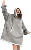 🧥 ultimate comfort and warmth: angelhood blanket hoodie - your cozy oversized wearable blanket with giant pocket for men, women, teens, and friends logo