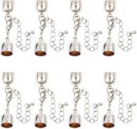 🔗 arricraft 10 sets: premium 8.5mm platinum brass cord end cap with lobster clasp & chain extender for optimal jewelry making logo