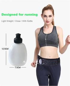 img 3 attached to 🏃 Uleade Running Belt with Water Bottle - Adjustable, Waterproof Waist Pack for Runners, Race, Marathon, Hiking - Men and Women