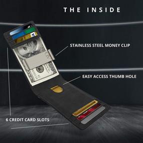 img 3 attached to 💼 Men's Slim Money Clip Wallets - Stylish Men's Accessories