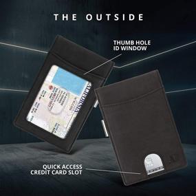 img 2 attached to 💼 Men's Slim Money Clip Wallets - Stylish Men's Accessories