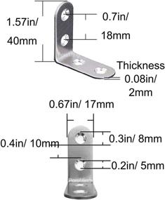 img 3 attached to Bracket PorsMing 40Mmx40Mm Stainless Fastener