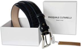 img 3 attached to Italian Men's Accessories and Belts with Exquisite Crocodile Pattern by Pasquale Cutarelli