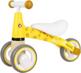 img 4 attached to 🚴 Unichart Baby Balance Bikes for Toddlers - No Pedal Tricycle Ride-on Toys, Indoor & Outdoor Gifts for 1-3 Year Olds