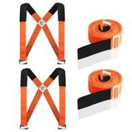 hqqnuo moving straps: 2-person shoulder lifting system 🏋️ for 800-pound heavy objects, appliances, furnishings, furniture, mattresses (orange) logo