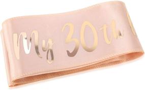 img 3 attached to 🎂 Rose Gold 30th Birthday Sash - My 30th Birthday Satin Sash for Women - 30th Birthday Decorations, Party Accessories - Perfect Gift for 30th Birthday Celebration - One Size