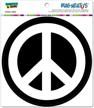 peace sign symbol white black logo