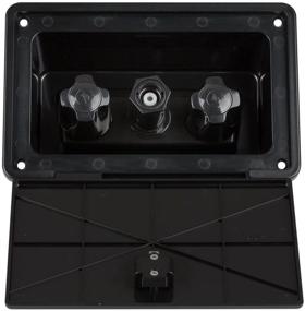 img 4 attached to 🚿 Dura Faucet RV Exterior Spray Box with Hot/Cold Quick Connect Faucet (Black) - DF-SA185-BK