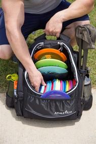 img 3 attached to Athletico Power Shot Disc Golf Backpack - 20+ Disc Capacity for Pro or Beginner Disc Golfers - Unisex Design