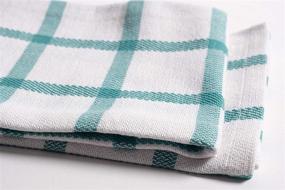 img 1 attached to 🧽 KAF Home Mixed Flat & Terry Kitchen Towels Set - 6 Towels, 18x28 Inches - For Cooking, Drying, Cleaning, and Tackling Messes - Teal