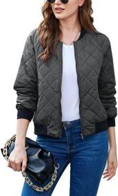 img 4 attached to 🧥 Zeagoo Womens Classic Quilted Jacket: Must-Have Women's Clothing in Coats, Jackets & Vests