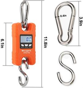 img 2 attached to Mougerk 500 kg 1100 lb Portable Heavy Duty Digital Crane Scale: Accurate Hanging Scales with Batteries (Not Included)