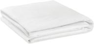 🛏️ mdesign king size waterproof mattress protector - premium cotton terry bed cover, deep pocket fitted sheet - vinyl free, machine washable - optic white logo