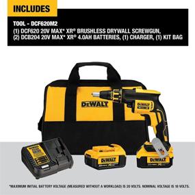 img 3 attached to 💪 Dewalt DCF620M2: Powerful Brushless 4.0 Amp Drywall Drill for Efficient Work