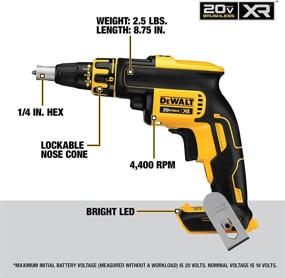 img 2 attached to 💪 Dewalt DCF620M2: Powerful Brushless 4.0 Amp Drywall Drill for Efficient Work