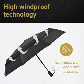 img 2 attached to EEZ Y Compact Umbrella Windproof Construction