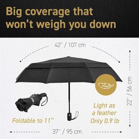 img 3 attached to EEZ Y Compact Umbrella Windproof Construction