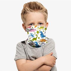 img 3 attached to 🚀 Protective Kids Neck Gaiters: Reusable Face Coverings for Children - Balaclavas, Bandanas, and More!