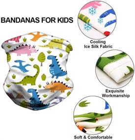 img 2 attached to 🚀 Protective Kids Neck Gaiters: Reusable Face Coverings for Children - Balaclavas, Bandanas, and More!