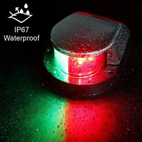 img 2 attached to 🚤 Obcursco Marine LED Navigation Light: Top-Notch Boat LED Bow Light for Pontoon, Skiff, and Small Boat