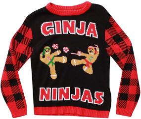 img 2 attached to 🎄 Get Festive with Followme Ugly Christmas Sweaters 68702 - Perfect Boys' Clothing for Ages 10-12!