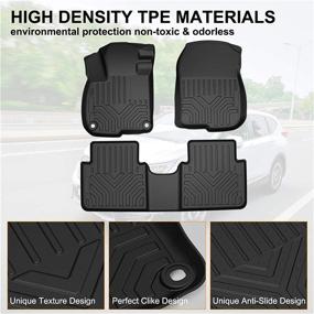 img 2 attached to 2017-2022 Honda CR-V All Weather Mat Set – Kiwi Master Floor Mats, Front & Rear, 2 Row Seat TPE Slush Liners, Black Accessories