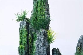 img 1 attached to 🏞️ Aquarium Mountain View Stone Ornament Tree Rock Cave Landscape - Large Artificial Fish Tank Decoration