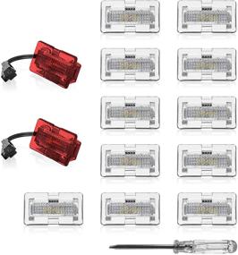 img 4 attached to Enhanced LED Kit with Oznium Full 13 Pieces for Tesla Model X - Ultra-Bright Replacement Bulbs for Trunk, Frunk, Door Puddle, Foot-Well, and More