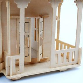 img 2 attached to Building Imagination: NWFashion Children's Wooden Assemble Miniature Set for Creative Play