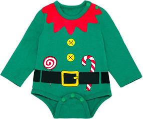 img 3 attached to Stylish & Festive: Christmas Clothes Costume Outfit in Green