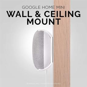 img 1 attached to Самоклеящаяся настенная и потолочная крепежная площадка для Google Home Mini - Простая установка, держатель на клейкой основе VHB 🔩 | Без инструментов, без грязи и без сверления | Надежное крепление с помощью сильного клея от Brainwavz (GMN01) белого цвета.