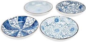 img 4 attached to Porcelain Butter Dessert Plates Assorted