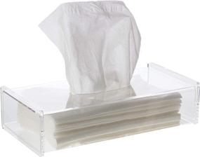 img 2 attached to 📦 Saganizer Acrylic Tissue Box Cover - Enhancing Clarity of Your Tissue Box