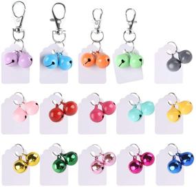 img 4 attached to 🔔 PUPTECK 30 Pack Pet Collar Bells: Loud & Colorful Bells with ID Tags for Potty Training & Charms Pendant Accessories