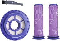 2-pack pre-filter and 1-pack post-motor hepa filter set for dyson dc41/dc65 vacuums – enhance the performance of your dyson animal upright vacuum with efficient filter kits логотип