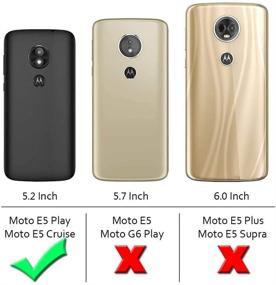 img 3 attached to 📱 E-Began Full-Body Protective Rugged Case for Moto E5 Play and Moto E5 Cruise - Shockproof, Clear, with Built-in Screen Protector