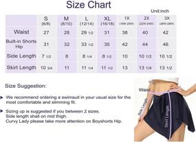 img 1 attached to 👙 Flattering Plus Size High Waist Swim Skirted Bottom with Tummy Control – Ruffle Swim Skirt for Women's Swimsuits